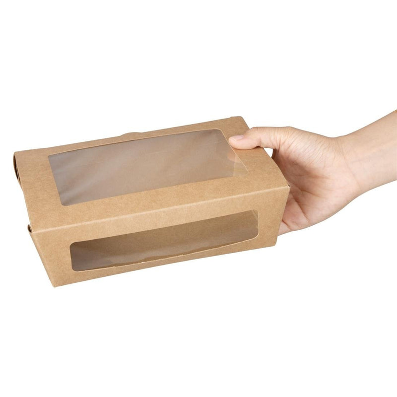 Fiesta Salad Box with PET Window 1200ml (Pack of 150) FN898