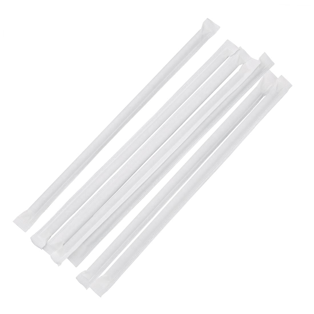 Fiesta Compostable Individually Wrapped Paper Straws Black (Pack of 250) FP440
