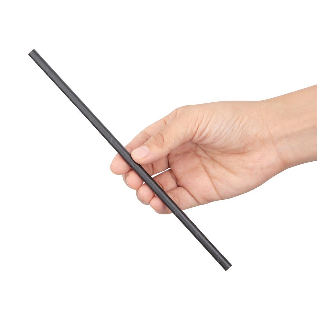 Fiesta Compostable Individually Wrapped Paper Straws Black (Pack of 250) FP440