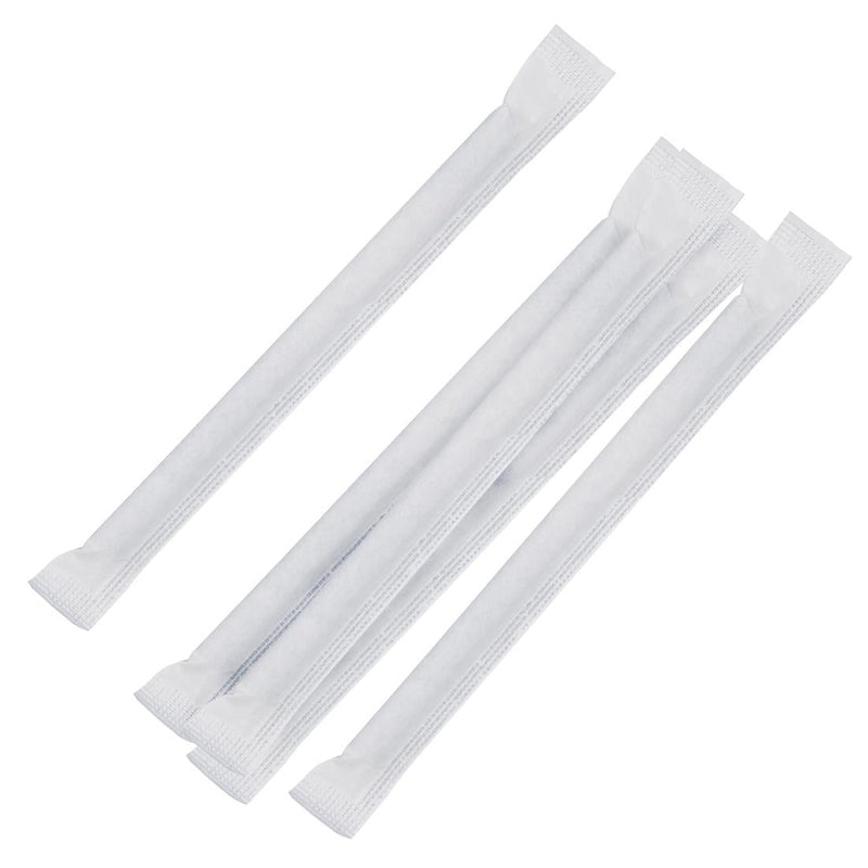 Fiesta Compostable Individually Wrapped Paper Cocktail Stirrer Straws Black (Pack of 250) FP441