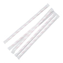 Fiesta Compostable Individually Wrapped Paper Straws Red Stripes (Pack of 250) FP442