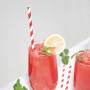 Fiesta Compostable Individually Wrapped Paper Straws Red Stripes (Pack of 250) FP442