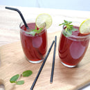 Fiesta Compostable Individually Wrapped Bendy Paper Straws Black (Pack of 250) FP444