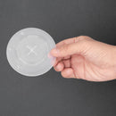 Fiesta Recyclable Polystyrene Lids for 340ml Cold Paper Cups 80mm (Pack of 1000) FP783