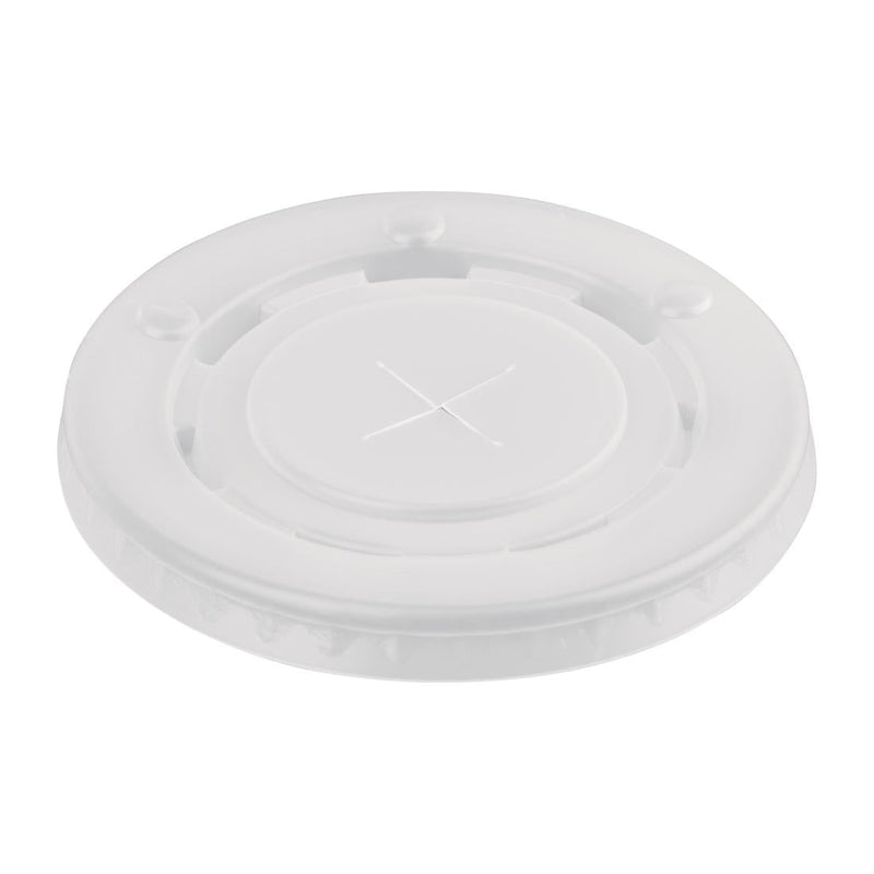 Fiesta Recyclable Polystyrene Lids for 16oz/20oz Cold Paper Cups 90mm (Pack of 1000) FP784