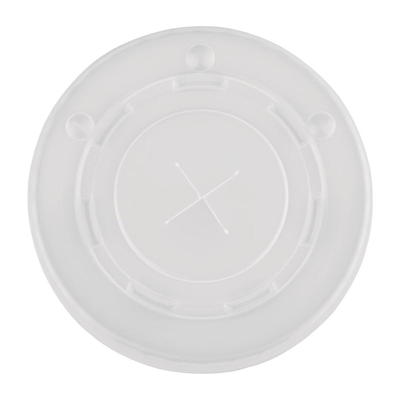 Fiesta Recyclable Polystyrene Lids for 16oz/20oz Cold Paper Cups 90mm (Pack of 1000) FP784