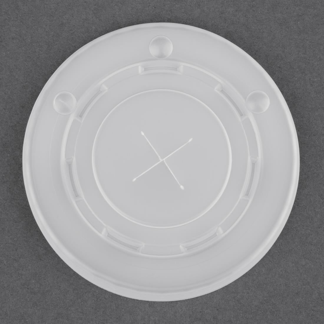 Fiesta Recyclable Polystyrene Lids for 16oz/20oz Cold Paper Cups 90mm (Pack of 1000) FP784