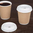 Fiesta Compostable Bagasse Coffee Cup Lids 225ml (Pack of 1000) FS060