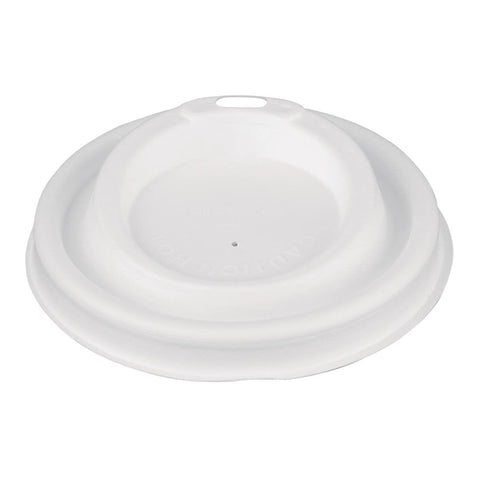 Fiesta Compostable Bagasse Coffee Cup Lids 340ml (Pack of 1000) FS061