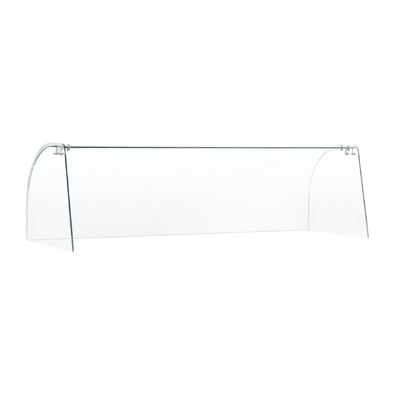 Curved Glass Sneeze Guard Assembly FT284
