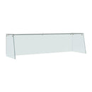 Straight Glass Sneeze Guard Assembly for 4 Door Counter FT369