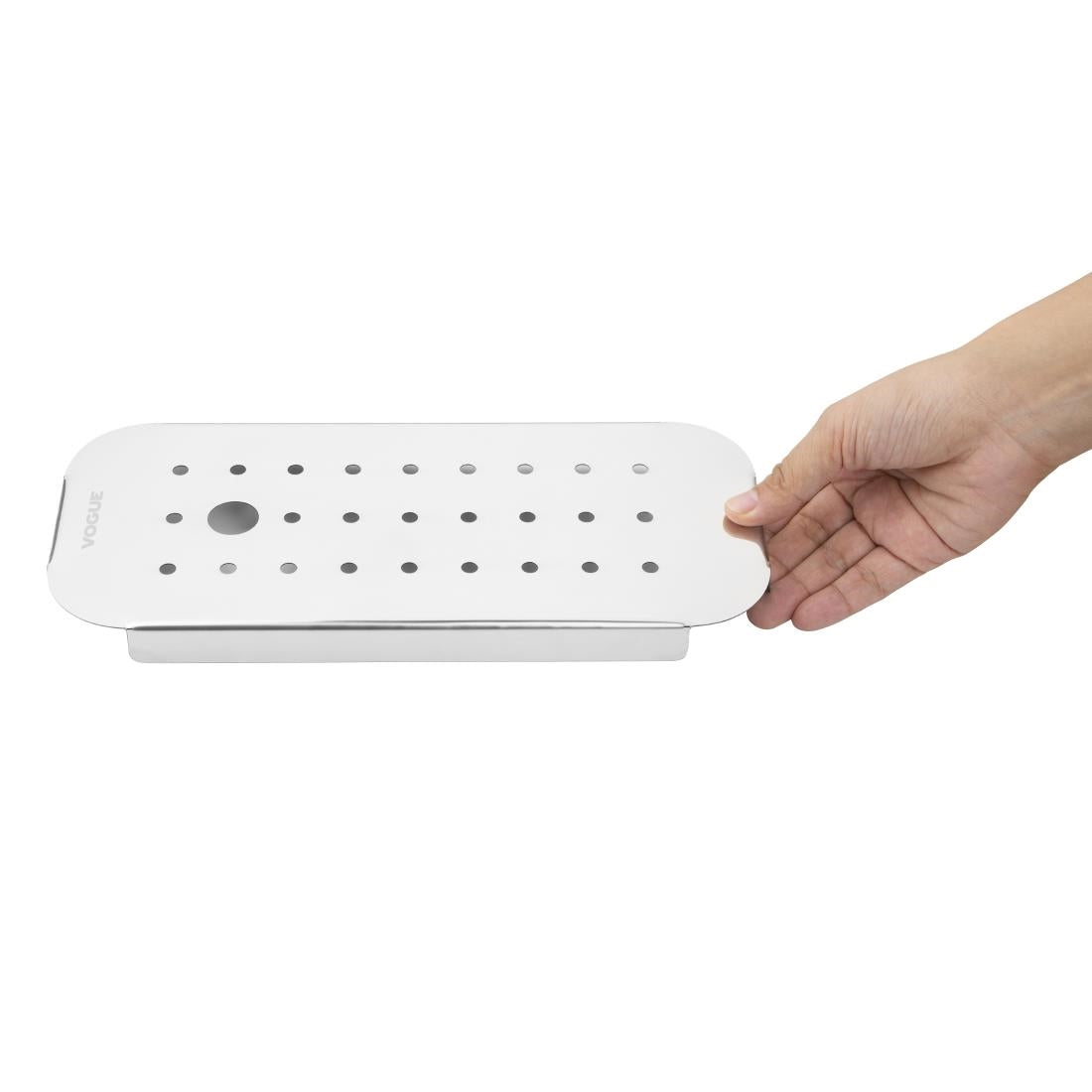 Vogue St/St GN Drainer Tray for GN 1/3 FU268