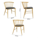 Bolero Harrowdene Padded Metal Side Chairs Wood Effect (2 Pack) FU528