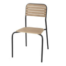 Bolero Santorini Wood Effect Outdoor Chairs (4 Pack) FU537
