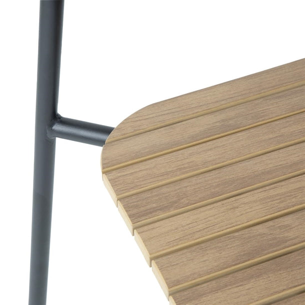 Bolero Santorini Wood Effect Outdoor Chairs (4 Pack) FU537