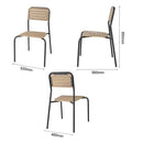 Bolero Santorini Wood Effect Outdoor Chairs (4 Pack) FU537