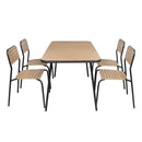 Bolero Santorini Wood Effect Outdoor Chairs (4 Pack) FU537