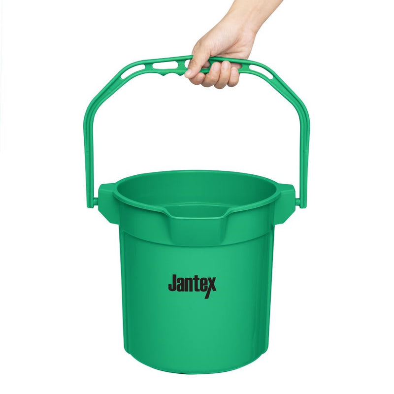 Jantex Green Graduated Bucket with Pouring Lip 10ltr FU833