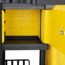 Jantex Cleaning Trolley Black with Lockable Cabinet FU998