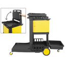 Jantex Cleaning Trolley Black with Lockable Cabinet FU998