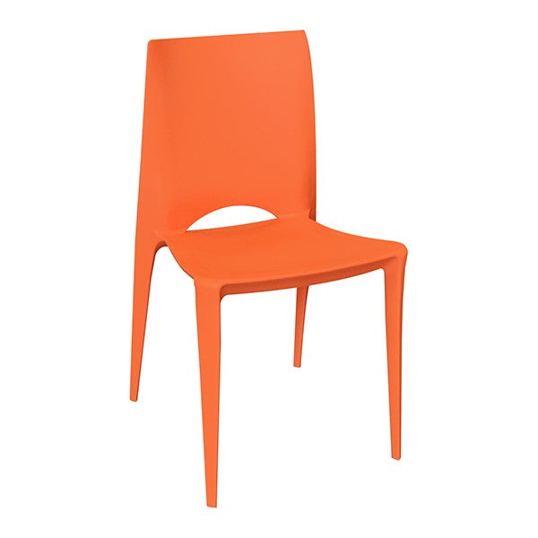 142-APP-O Beach-side Polypropylene Chair (Orange)