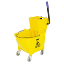 Jantex 30ltr Mop Bucket with Foot Pedal release - Yellow FW866