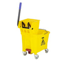 Jantex 30ltr Mop Bucket with Foot Pedal release - Yellow FW866