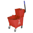 Jantex 30ltr Mop Bucket with Foot Pedal release - Red FW868