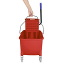 Jantex 30ltr Mop Bucket with Foot Pedal release - Red FW868