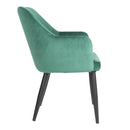 Bolero Lia Velvet Set of 2 Chairs - Dark Green FX070