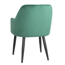 Bolero Lia Velvet Set of 2 Chairs - Dark Green FX070