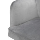 Bolero Lia Velvet Set of 2 Chairs - Grey FX071