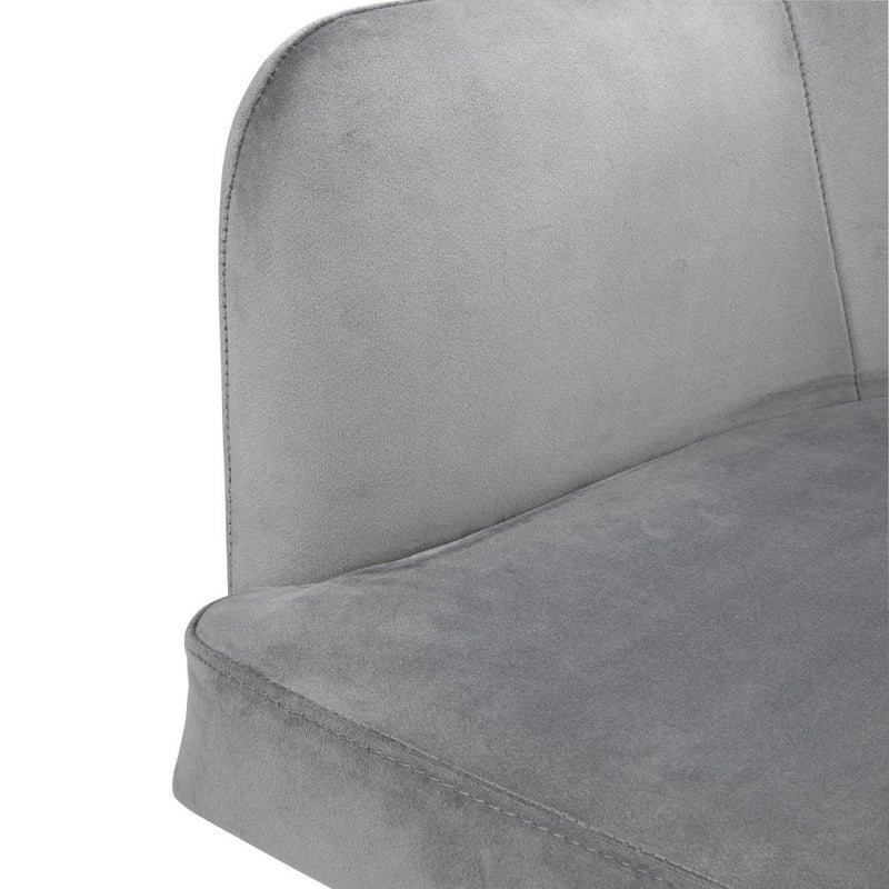 Bolero Lia Velvet Set of 2 Chairs - Grey FX071