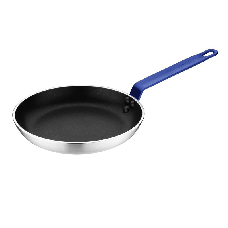 Hygiplas Aluminium Non-stick Teflon Platinum Plus Frying Pan with Blue Handle 24cm HT971