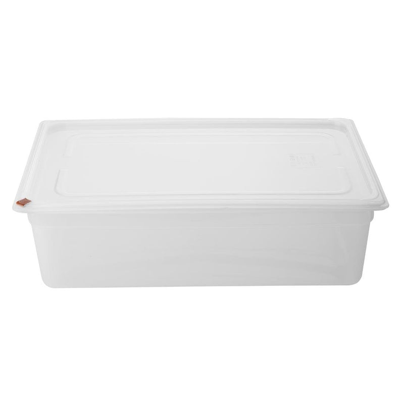 Hygiplas Click PP 1/1 GN Container with Lid & 7 Colour Clips 150mm 19.5Ltr (2 Pack) FZ087