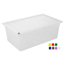 Hygiplas Click PP 1/1 GN Container with Lid & 7 Colour Clips 200mm 25.6Ltr (2 Pack) FZ088