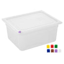 Hygiplas Click PP 1/2 GN Container with Lid & 7 Colour Clips 150mm 8.9Ltr (4 Pack) FZ090