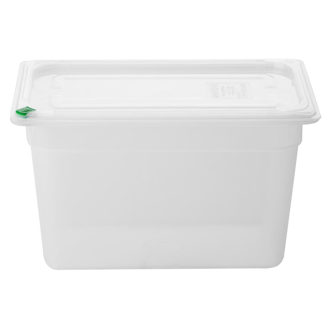 Hygiplas Click PP 1/3 GN Container with Lid & 7 Colour Clips 200mm 6.9Ltr (4 Pack) FZ094
