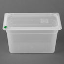 Hygiplas Click PP 1/3 GN Container with Lid & 7 Colour Clips 200mm 6.9Ltr (4 Pack) FZ094