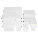 Hygiplas Click PP 1/3 GN Container with Lid & 7 Colour Clips 200mm 6.9Ltr (4 Pack) FZ094