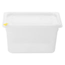 Hygiplas Click PP 1/4 GN Container with Lid & 7 Colour Clips 150mm 3.7Ltr (4 Pack) FZ096