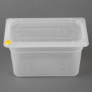 Hygiplas Click PP 1/4 GN Container with Lid & 7 Colour Clips 150mm 3.7Ltr (4 Pack) FZ096