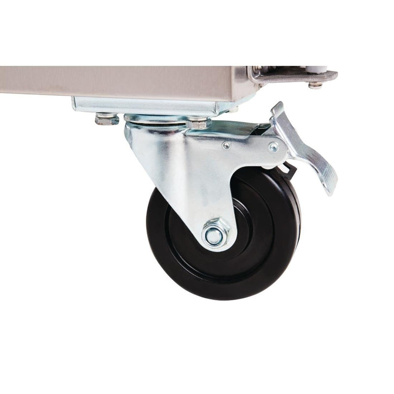 Polar U-Series Double Door Counter Fridge with Upstand 282Ltr UA064-A