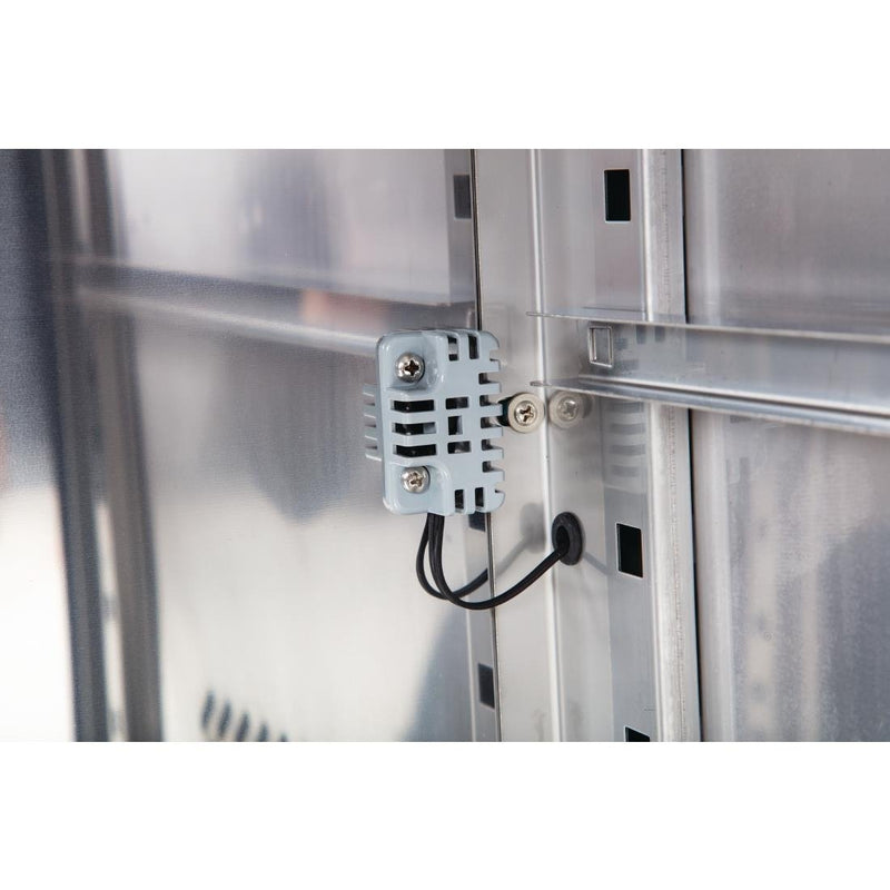 Polar U-Series Triple Door Counter Fridge with Upstand - 417Ltr UA065-A