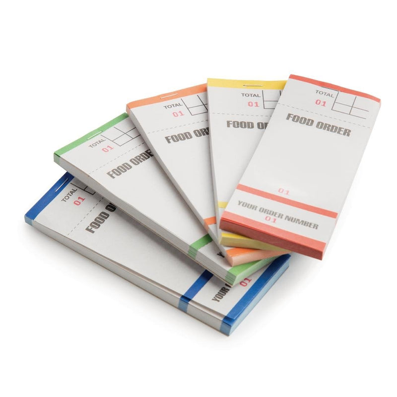Olympia Recyclable Bar Food Order Pads with Tickets Single Leaf (Pack of 50) G522