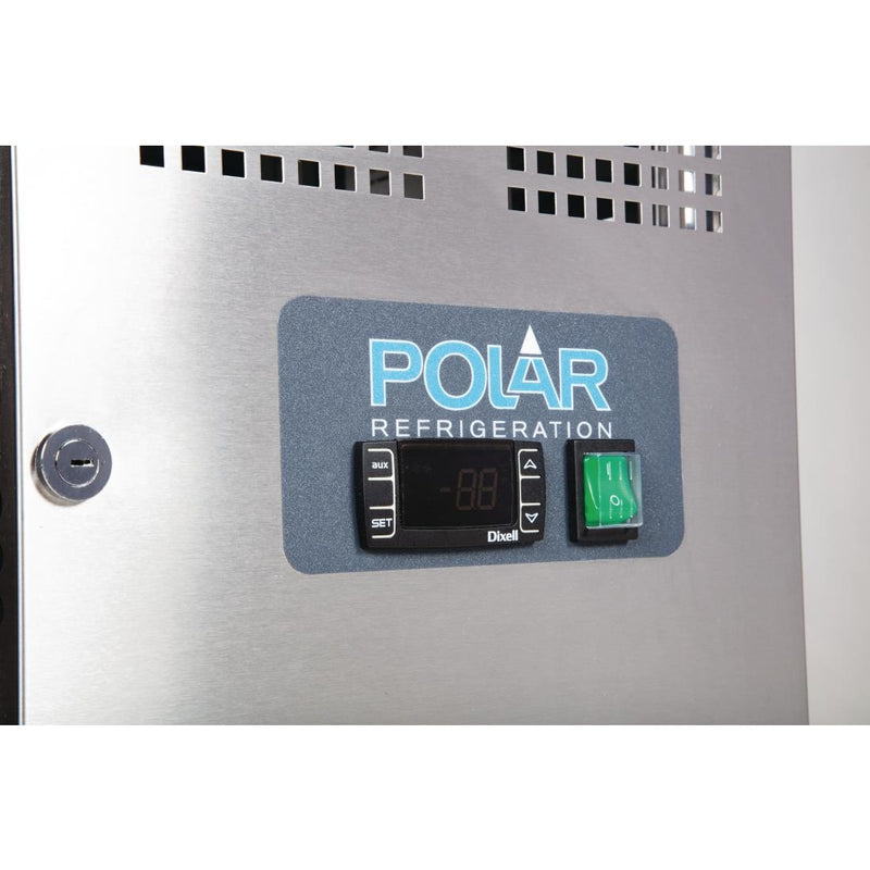Polar U-Series Double Door Counter Fridge - 282Ltr UA047-A