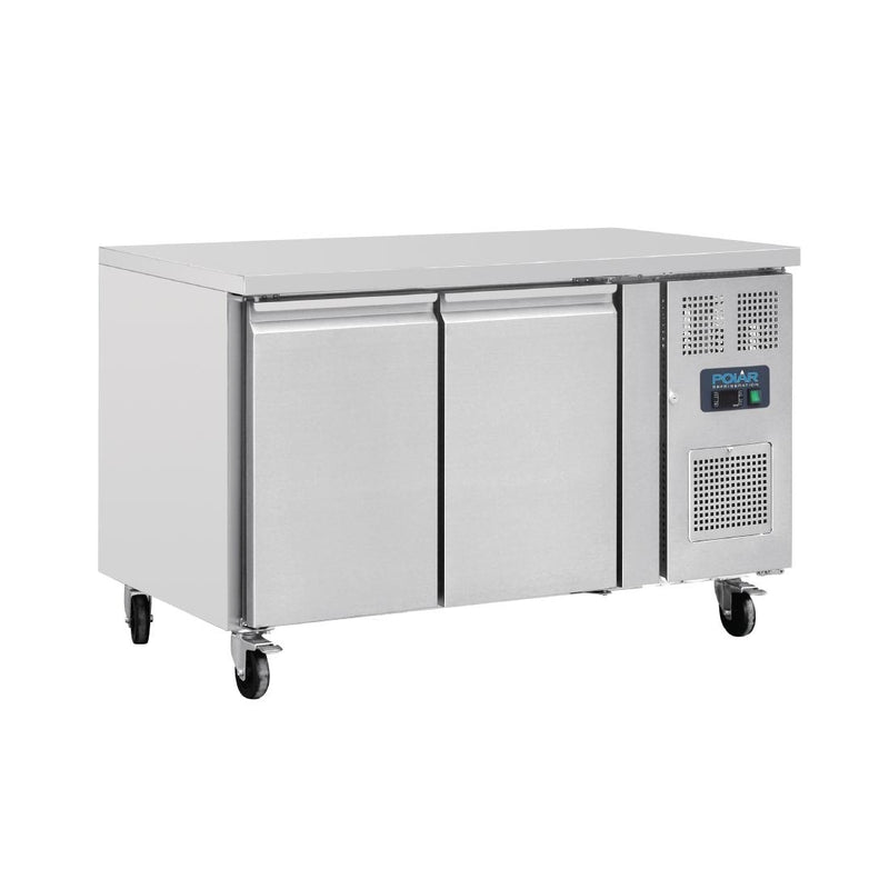 Polar U-Series Double Door Counter Fridge - 282Ltr UA047-A