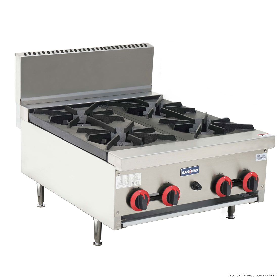 GasMax Cook Top 4 Burner With Flame Failure RB-4ELPG