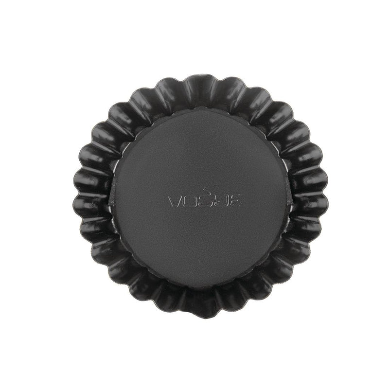 Vogue Non-Stick Deep Fluted Quiche Tin 55 x 250mm GC989