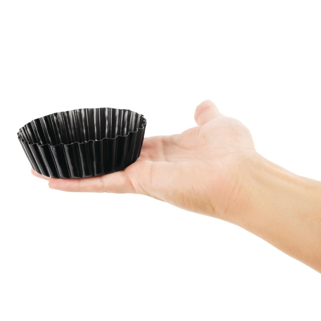 Vogue Non-Stick Deep Fluted Quiche Tin 31 x 100mm GC988